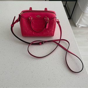Coach Mini Hot Pink Bennett Purse